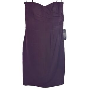NWT Ann Taylor- Plumb Strapless Fitted Dress- Size 4